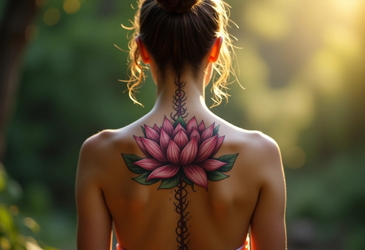 lotus tatouage