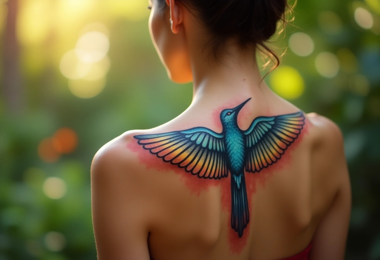 tatouage colibri