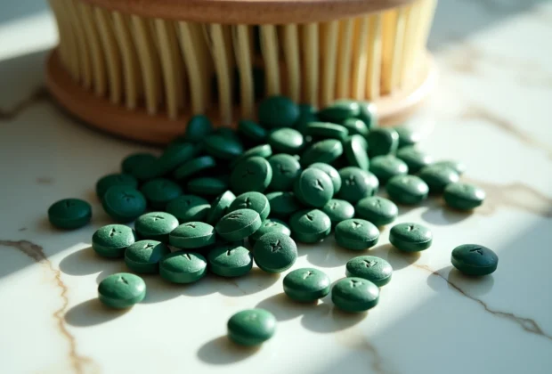 spiruline cheveux sains